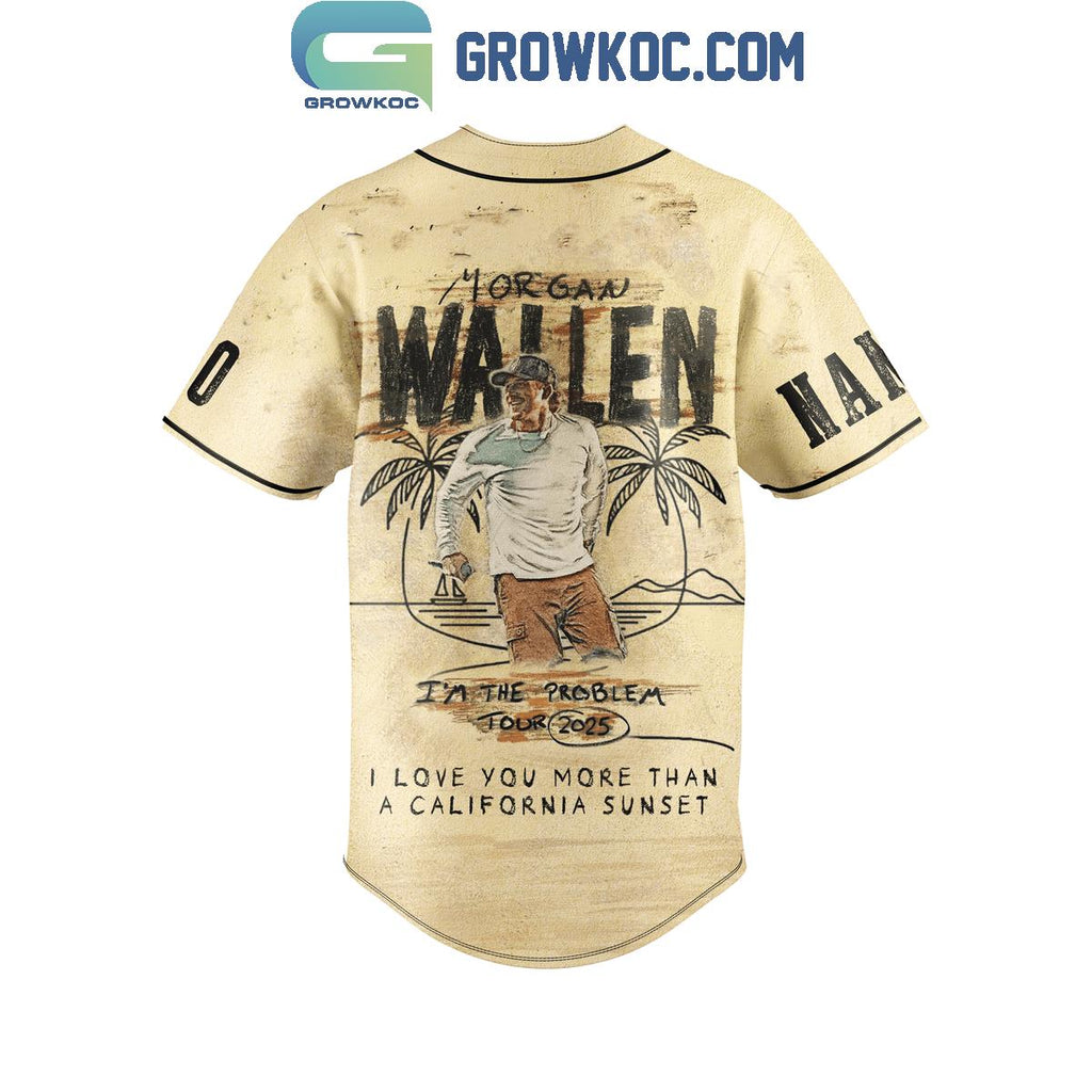 Morgan Wallen I’m The Problem Tour 2025 Personalized Baseball Jersey