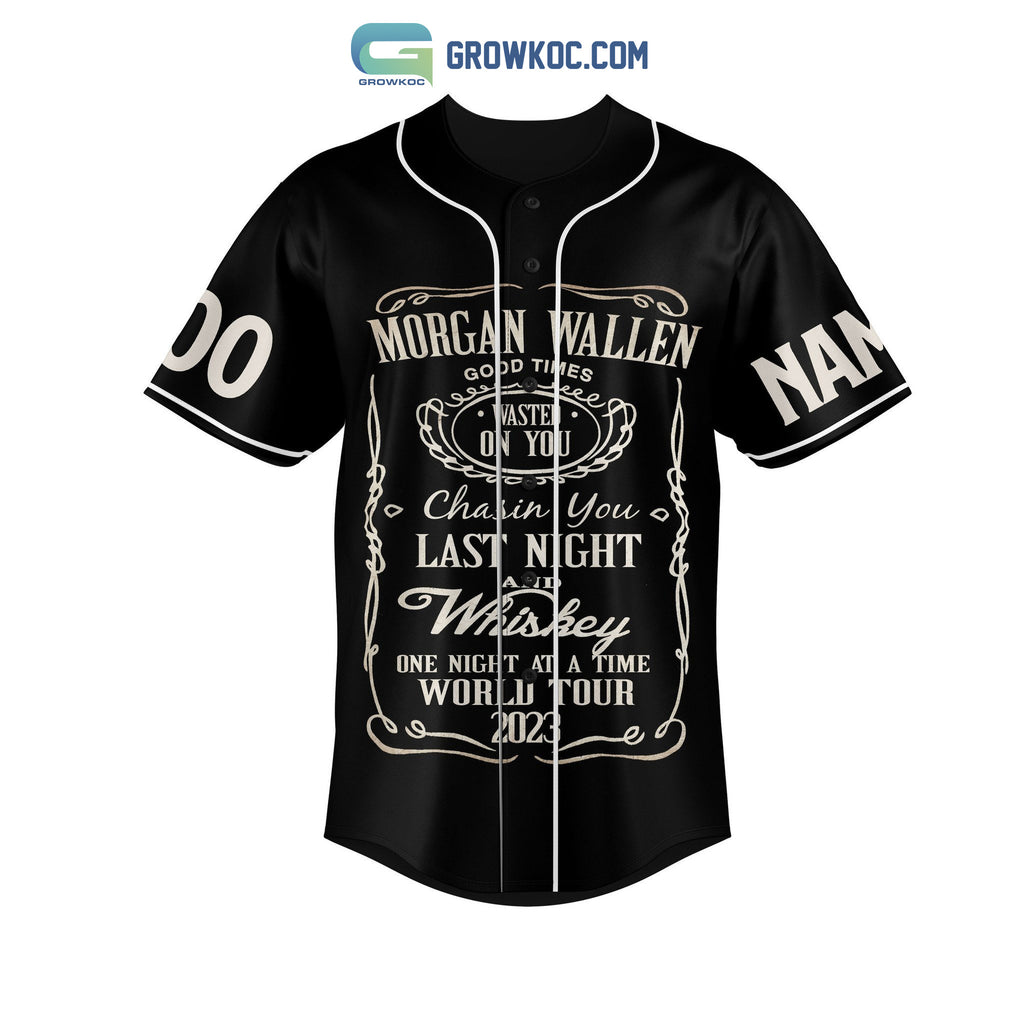 Morgan Wallen Last Night We Let The Liquor Talk World Tour 2023 Personalized Baseball Jersey