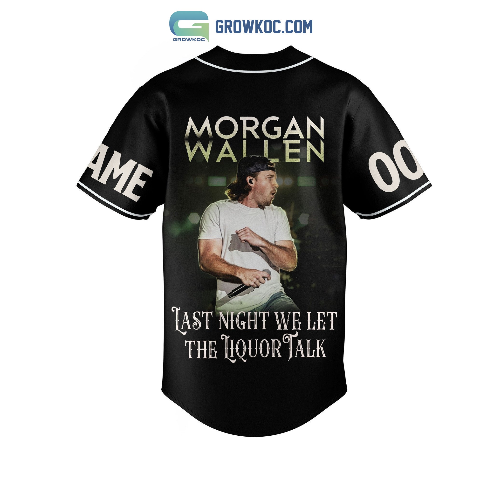Morgan Wallen Last Night We Let The Liquor Talk World Tour 2023 Personalized Baseball Jersey