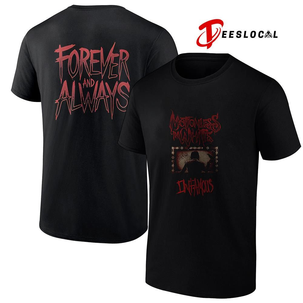 Motionles in white infamous forever and always graphic shirt