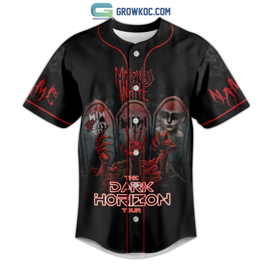 Motionless In White The Dark Horizon Tour 2023 Personalized Baseball Jersey