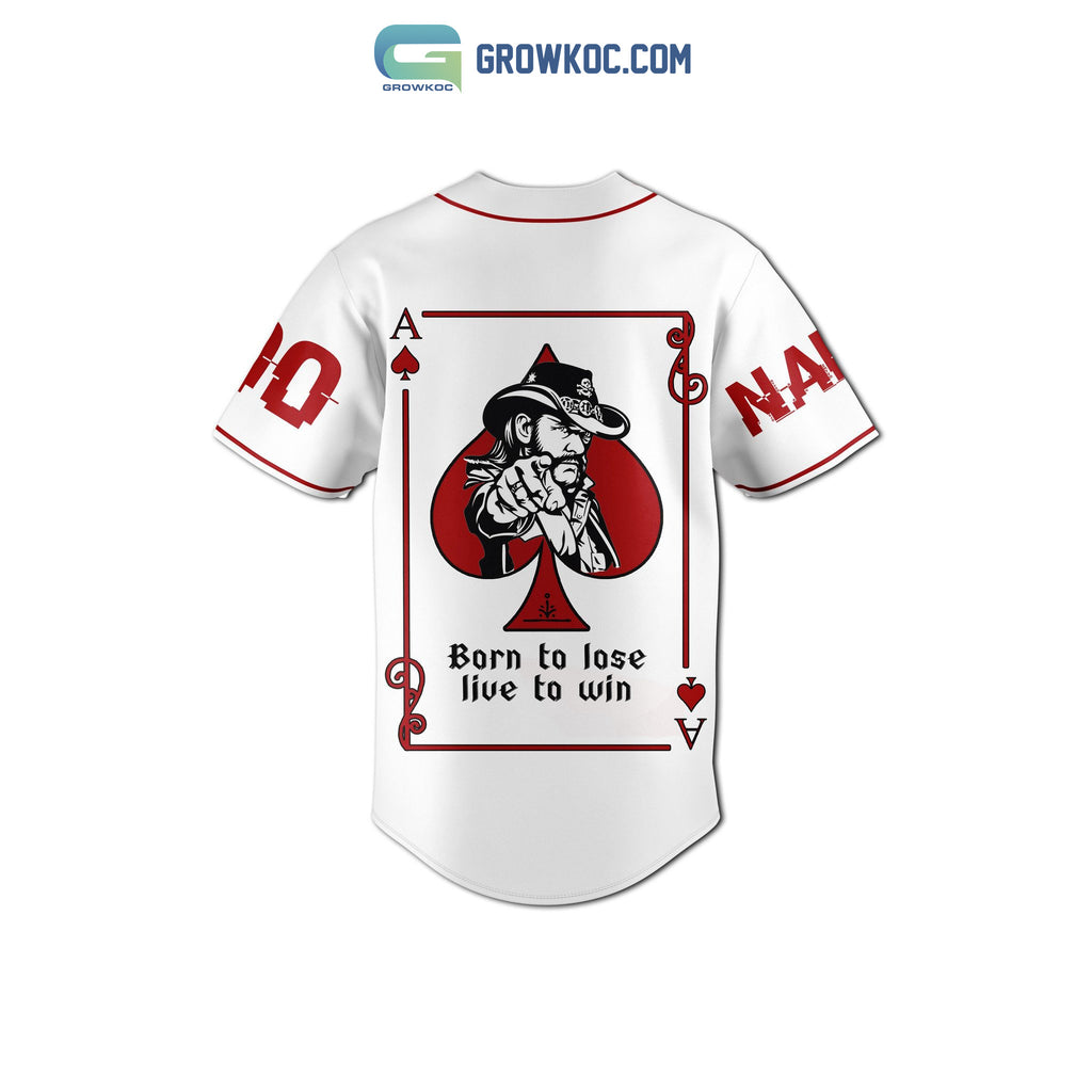 Motor Head Rock N’ Roll Going With The Flow It’s All A Game To Me Personalized Baseball Jersey