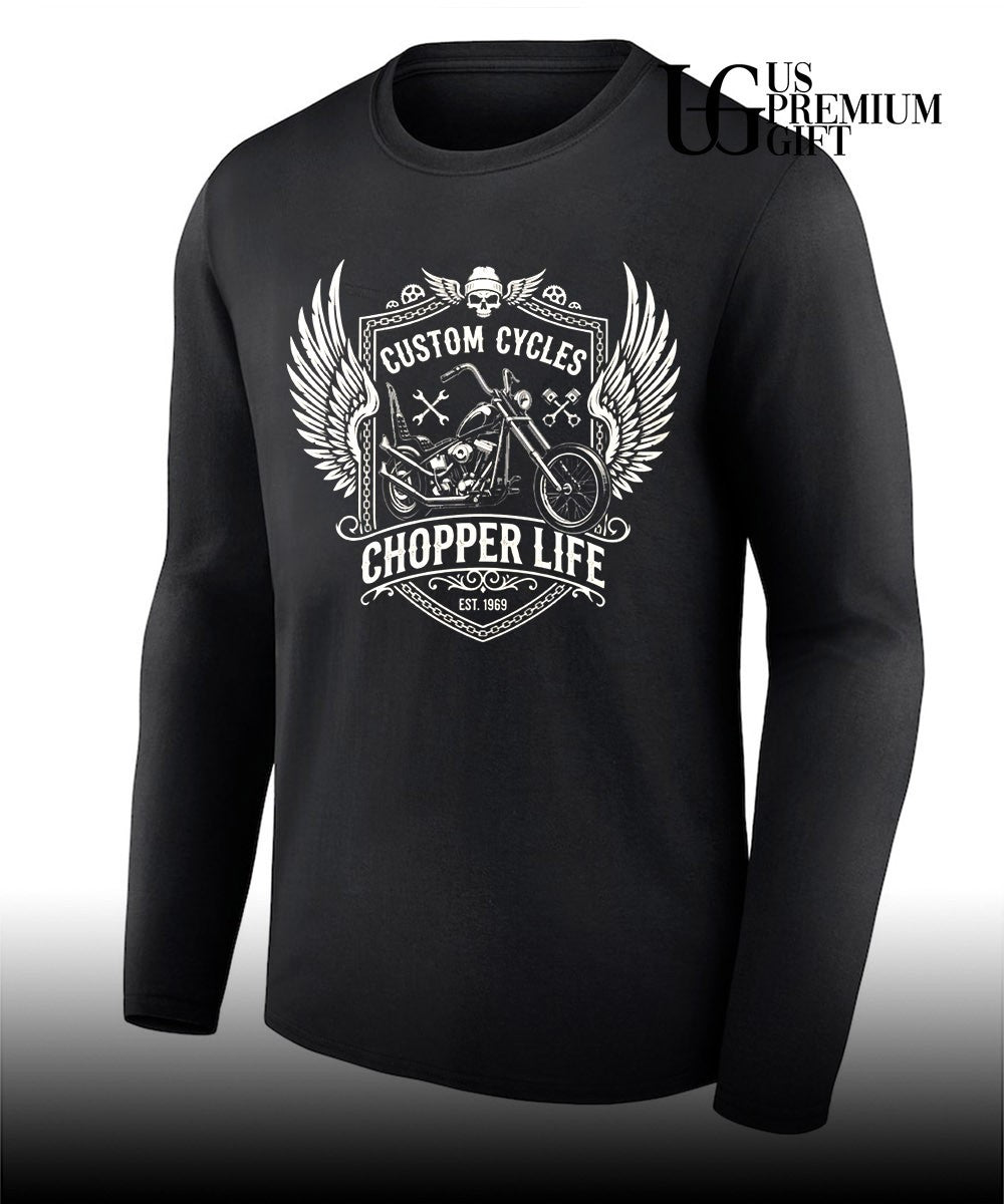 Motorcycle Chopper Custom Cycles Chopper Life Est 1969 shirt