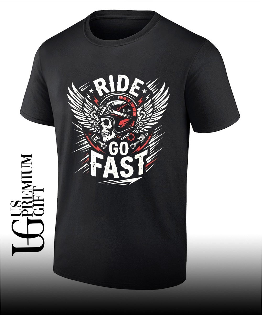 Motorcycle Rider Skull Helmet Ride Go Fast shirt