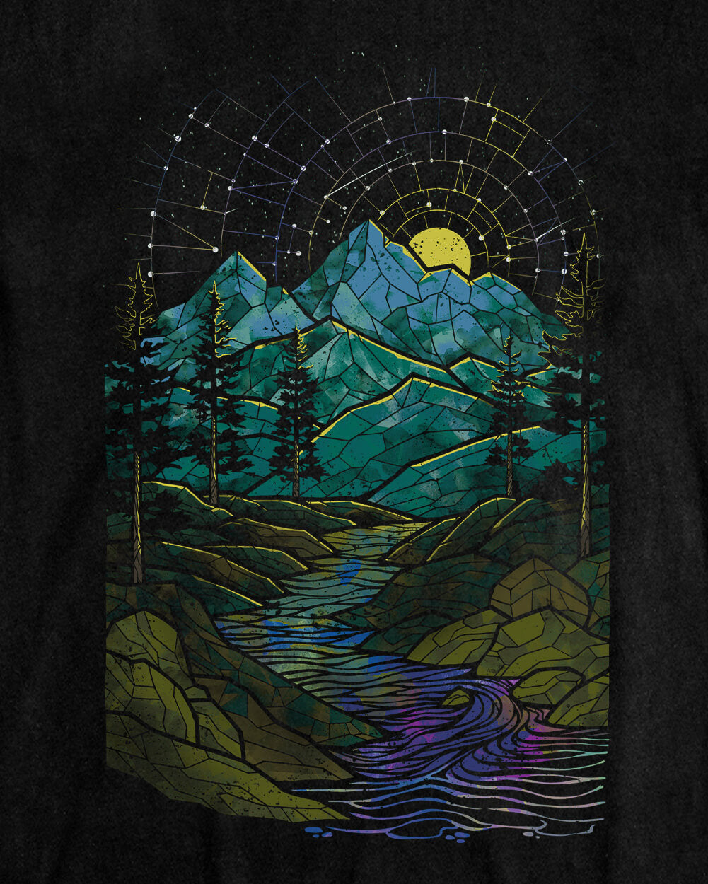 Mountain Mosaic Vintage Tee