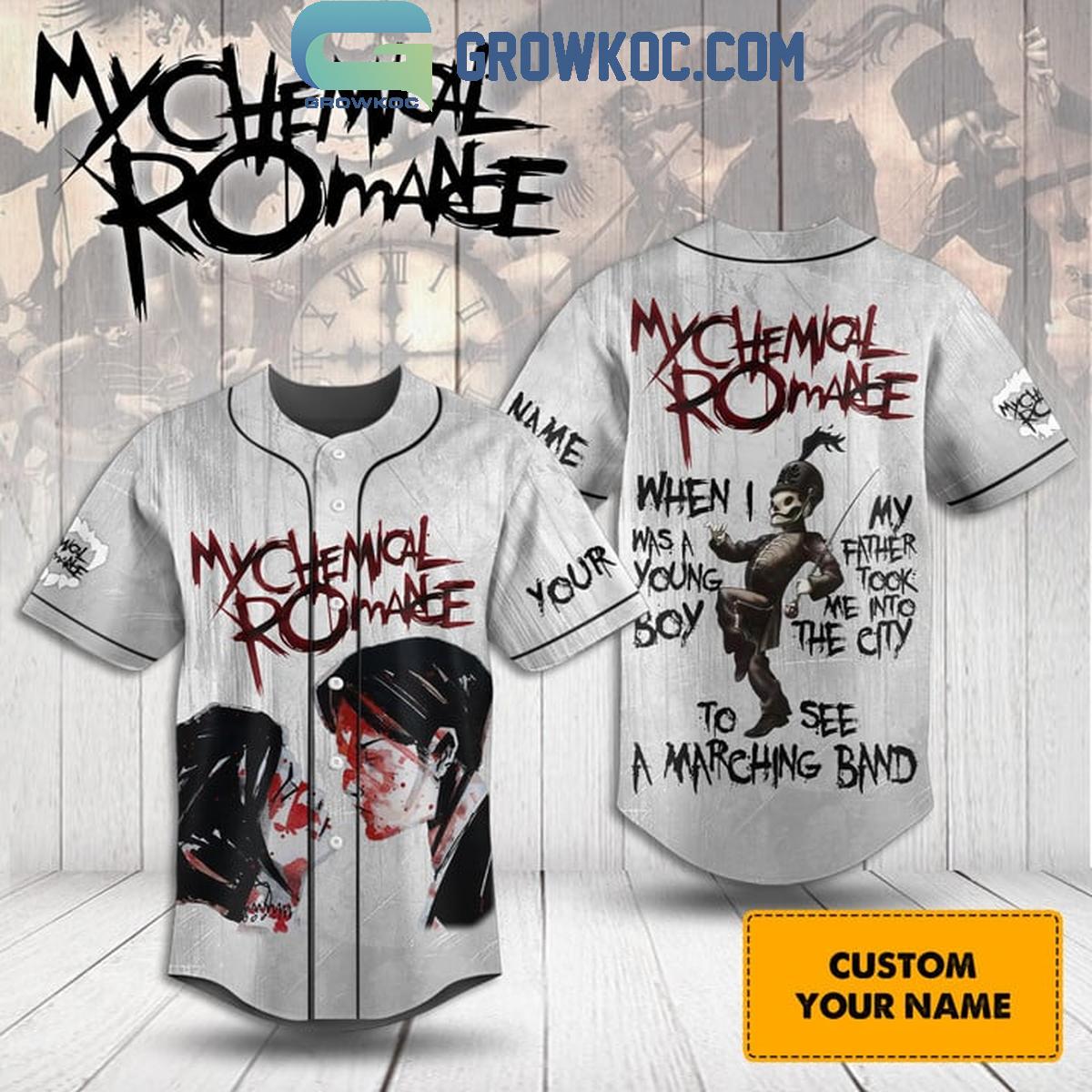 My Chemical Romance I See A Marching Band Personalized Baseball Jersey