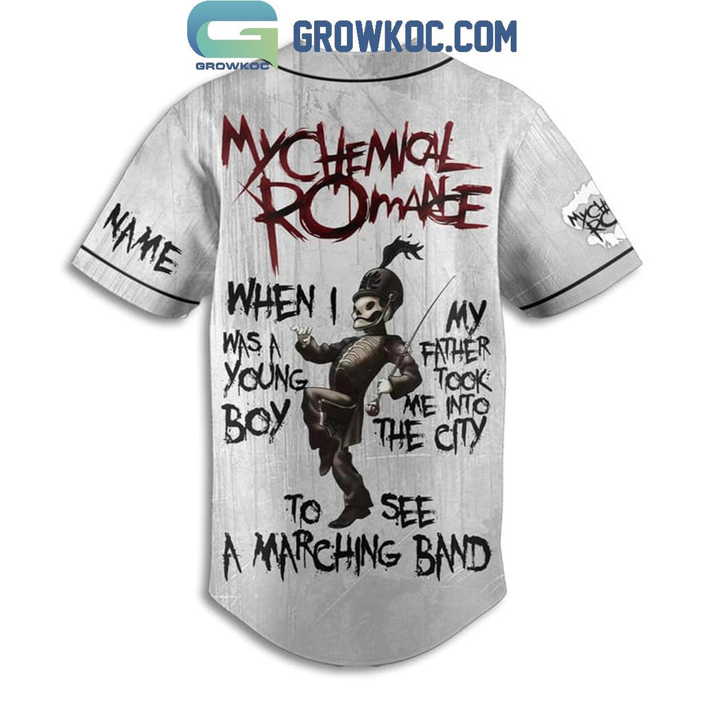 My Chemical Romance I See A Marching Band Personalized Baseball Jersey