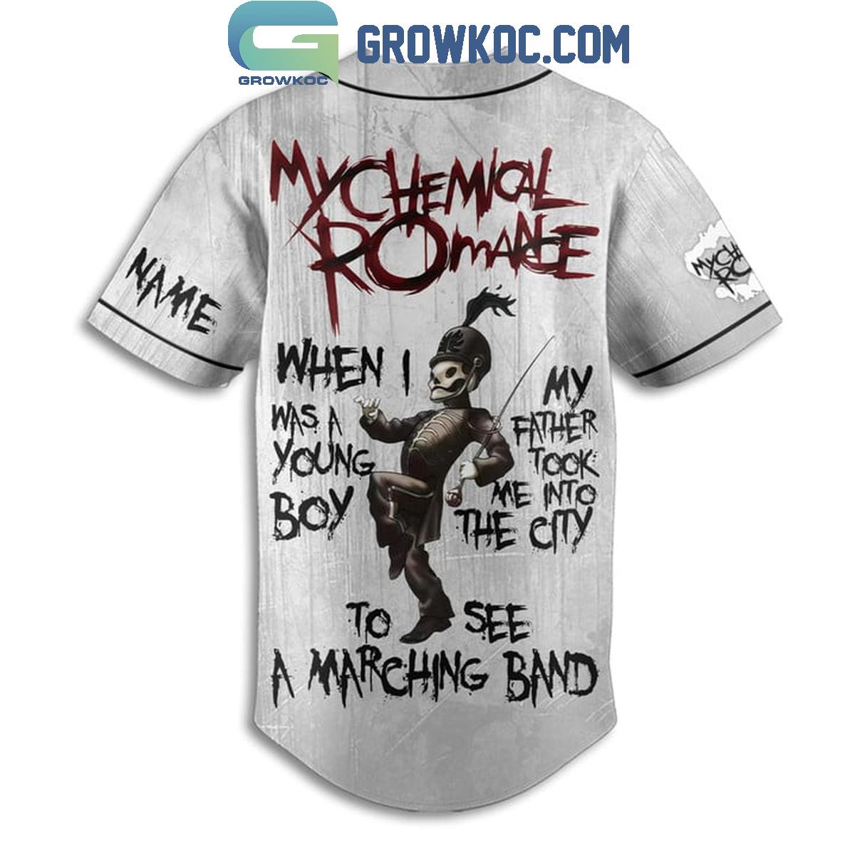 My Chemical Romance I See A Marching Band Personalized Baseball Jersey