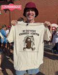 My Dad Went Coughing’ to the Coffin dead dads club worldwide T-shirt
