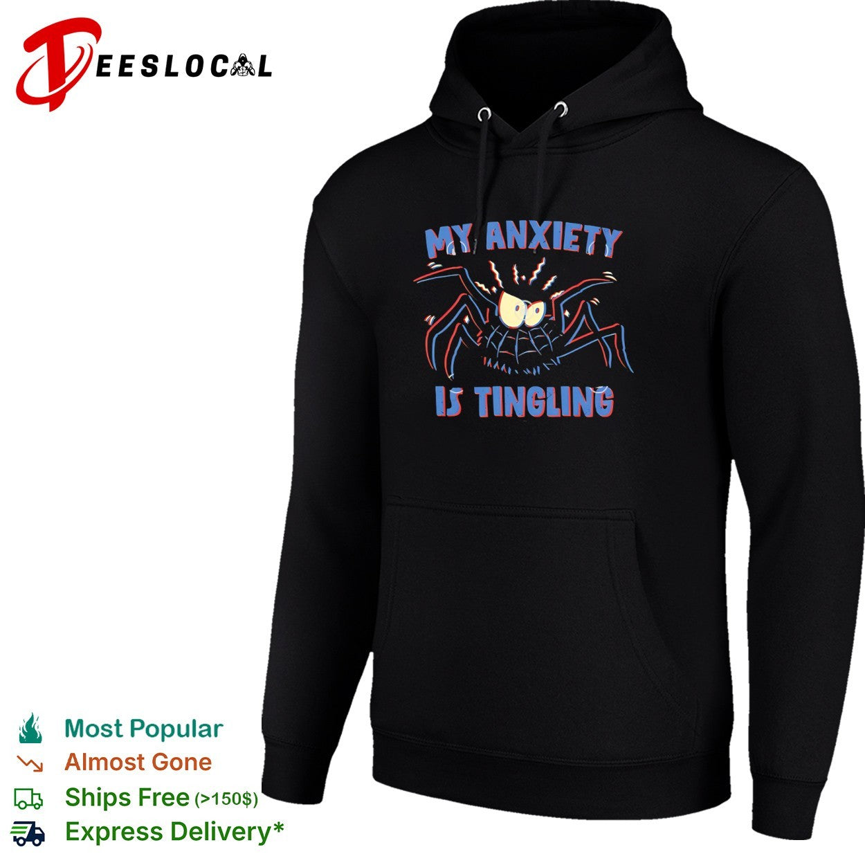 My anxiety is tingling a spider with a spidey sense shirt