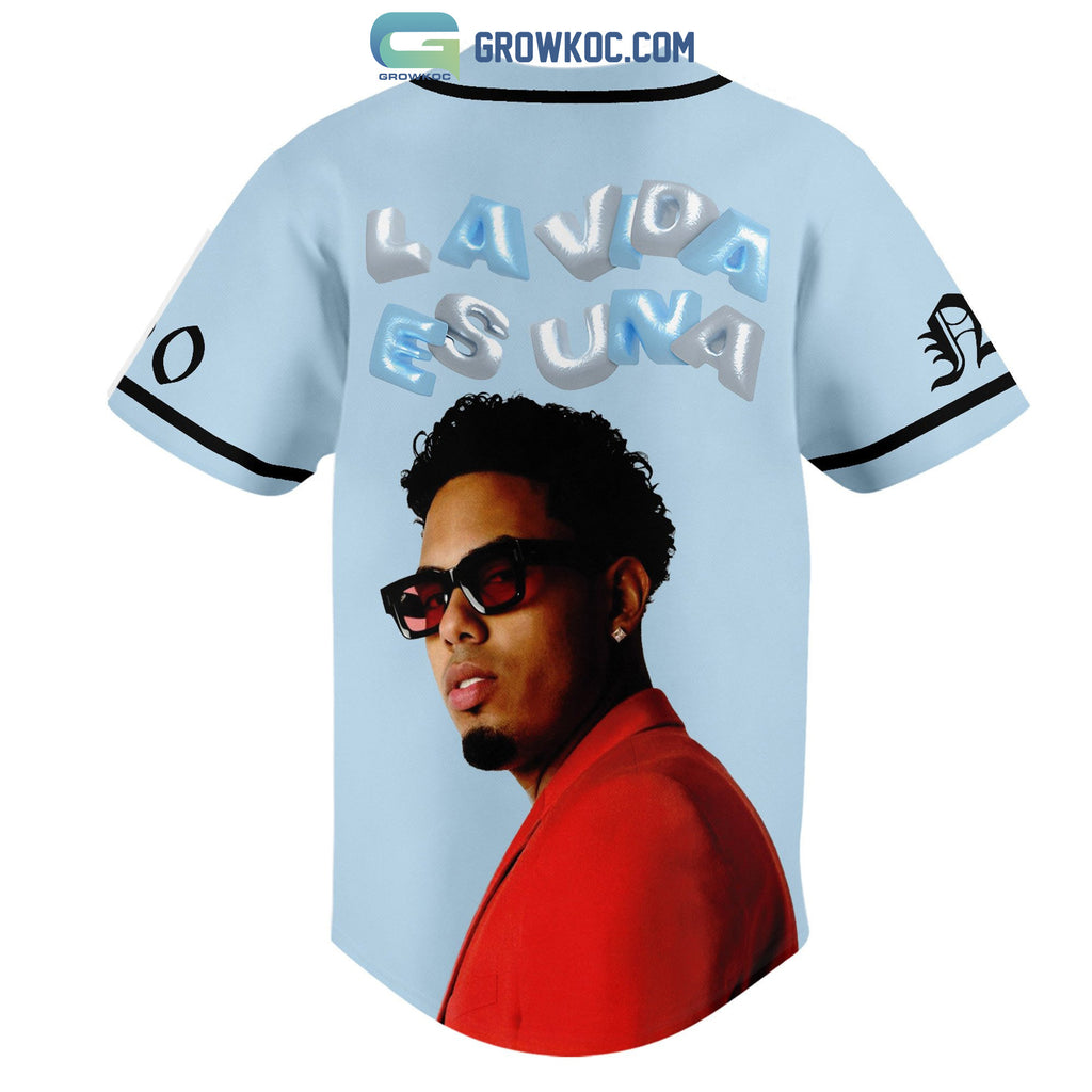 Myke Towers La Vida Es Una Personalized Baseball Jersey