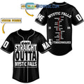 Mystic Falls Straight Outta Personalized Baseball Jersey
