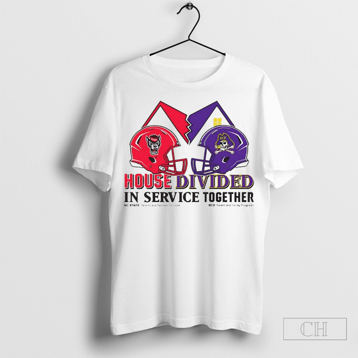 Nc State Wolfpack Vs East Carolina Pirates House Divided In Service Together T-Shirts, Hoodie, Sweatshirt | InkRitualCo.com