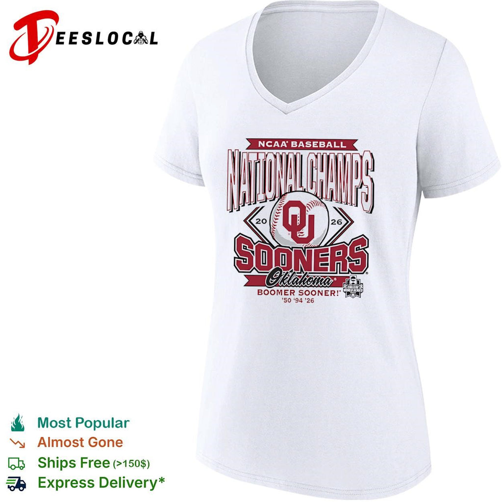 NCAA Baseball National Champs Oklahoma Sooners Boomer Sooner 50 94 26 2026 shirt