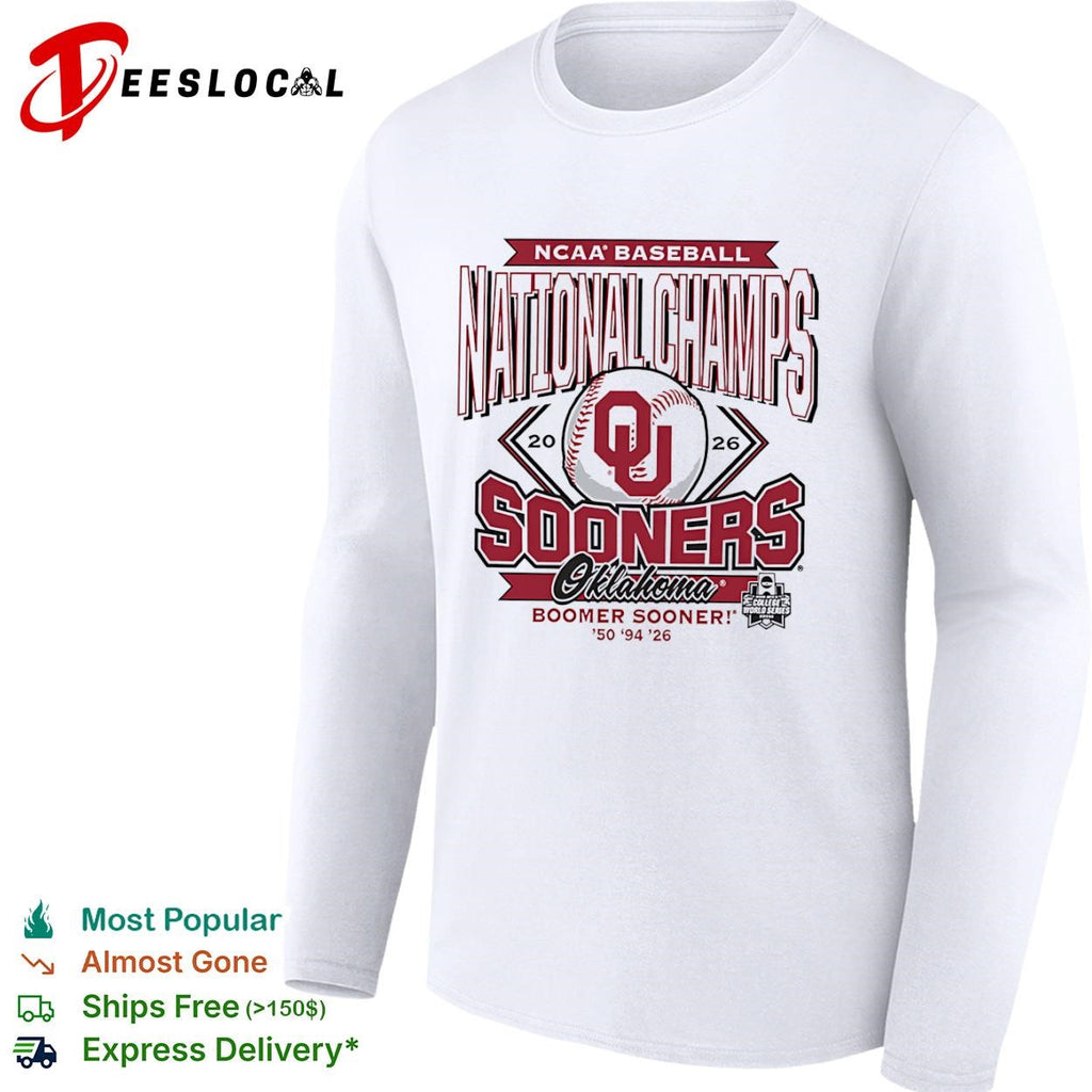 NCAA Baseball National Champs Oklahoma Sooners Boomer Sooner 50 94 26 2026 shirt