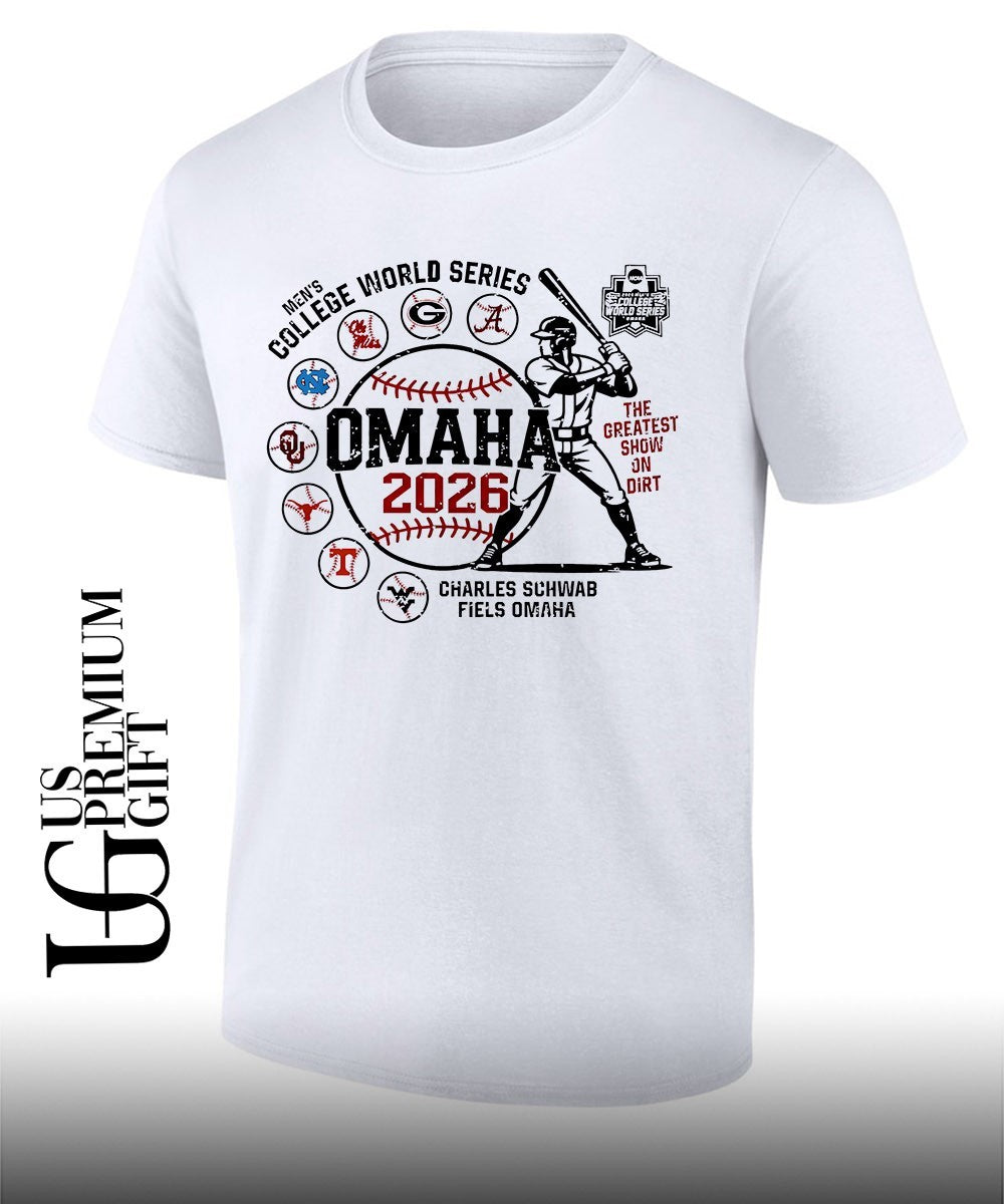 NCAA Men’s College World Series Omaha 2026 Charles Schwab Fiels shirt