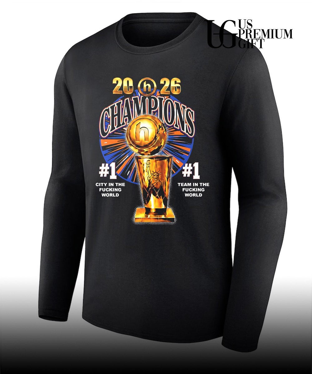 NY Knicks 2026 Champions Trophy #1 team in the fucking world T-shirt