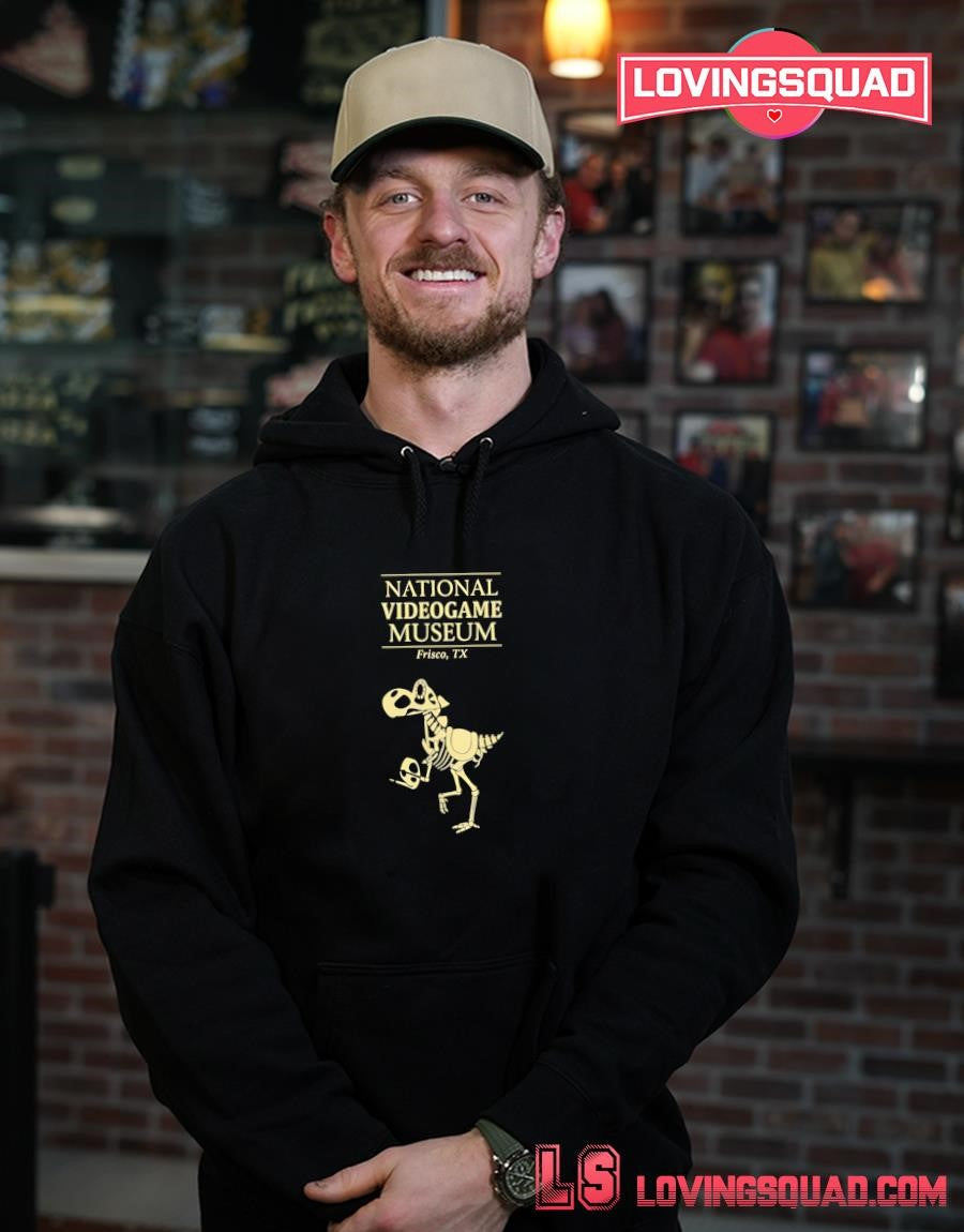 National Videogame Museum Frisco TX Dinosaur Skeleton T-shirt