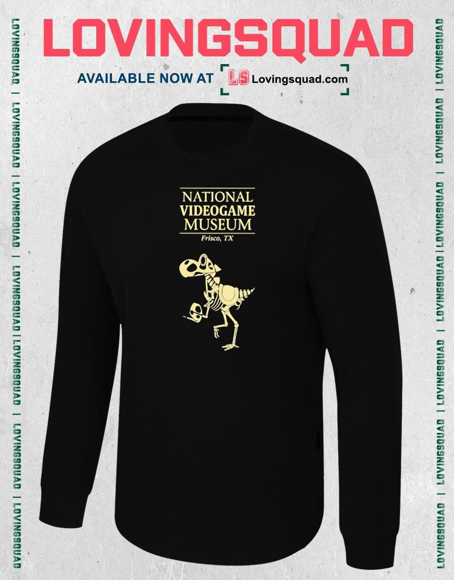 National Videogame Museum Frisco TX Dinosaur Skeleton T-shirt