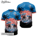 Natural Light Coconut Trees Baseball Jersey