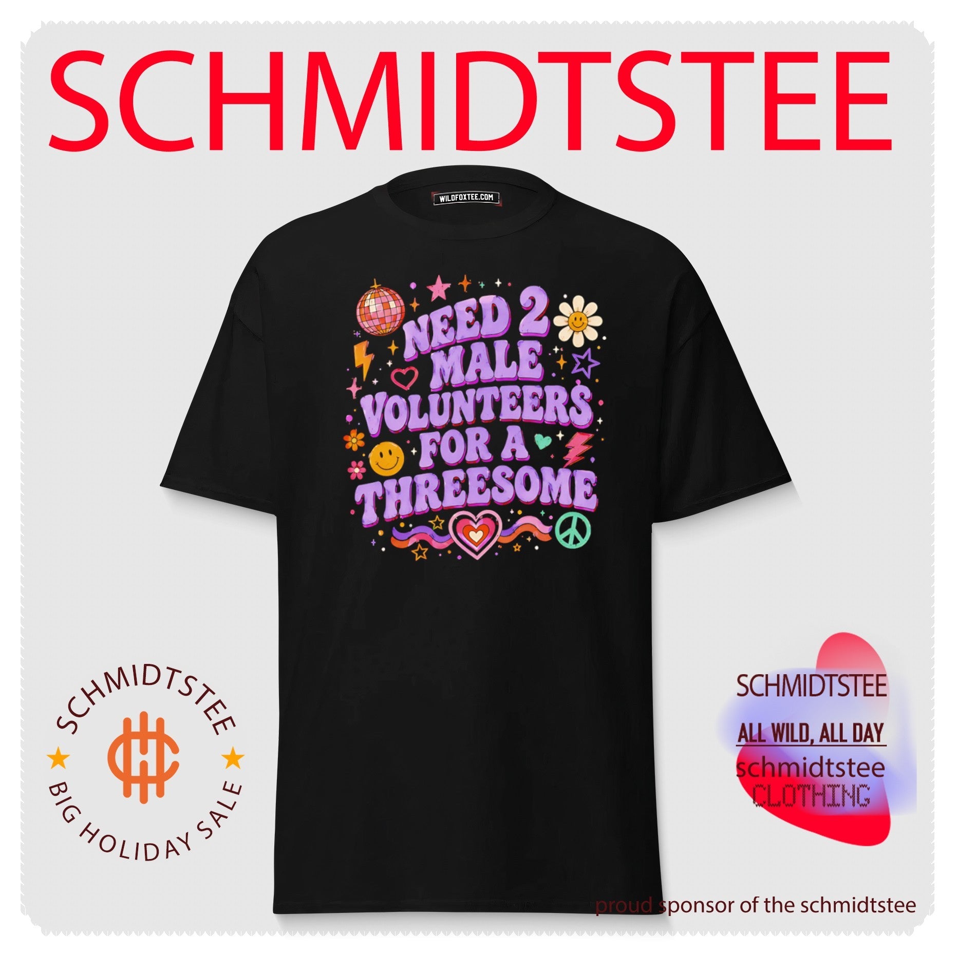 Need 2 Male Volunteers for a Threesome shirt