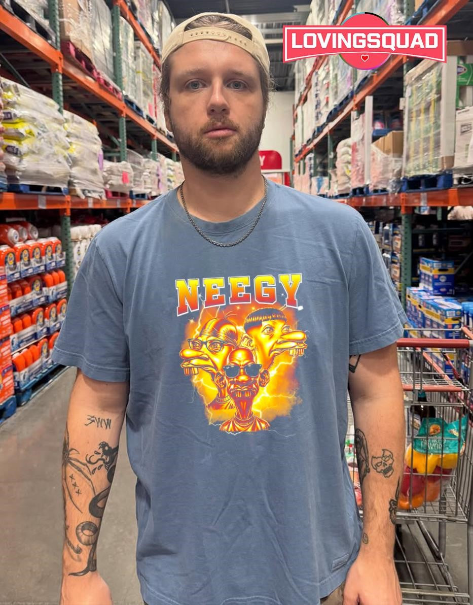 Neegy Meme Funny Internet Brainrot Humor Gen Alpha Gen Z T-Shirt