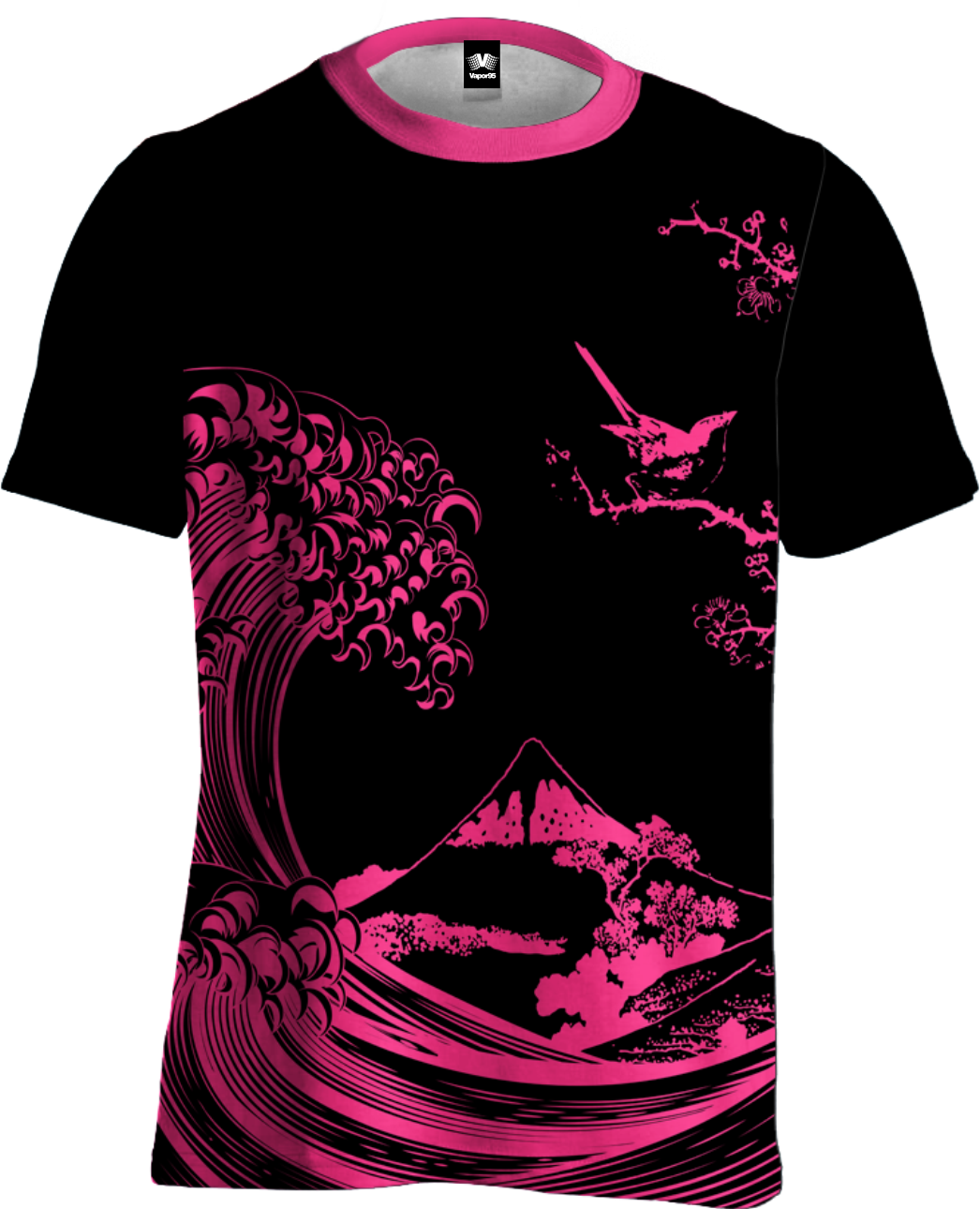 Fluorescent Wave Tee