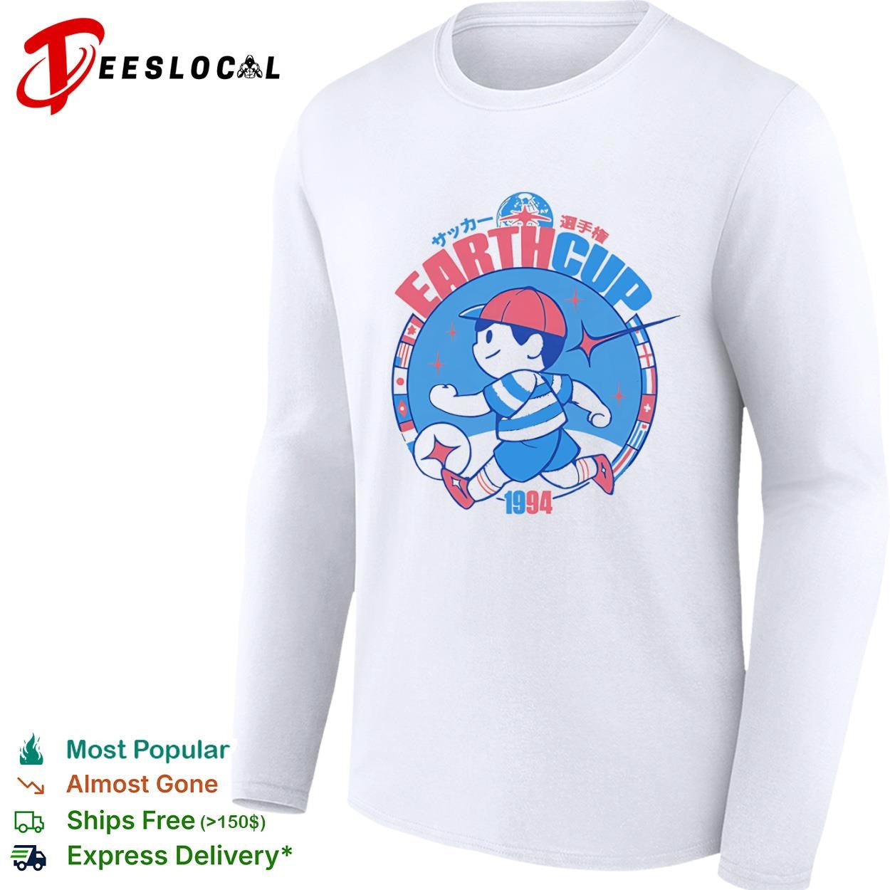 Ness from EarthBound Earth Cup Soccer shirt