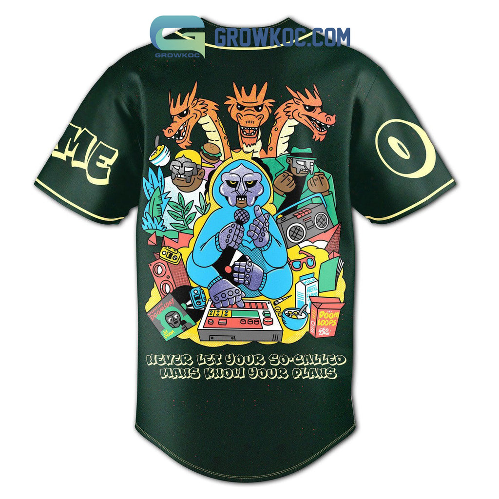 Never Let Your So Called Mans Know Your Plans Personalized Baseball Jersey