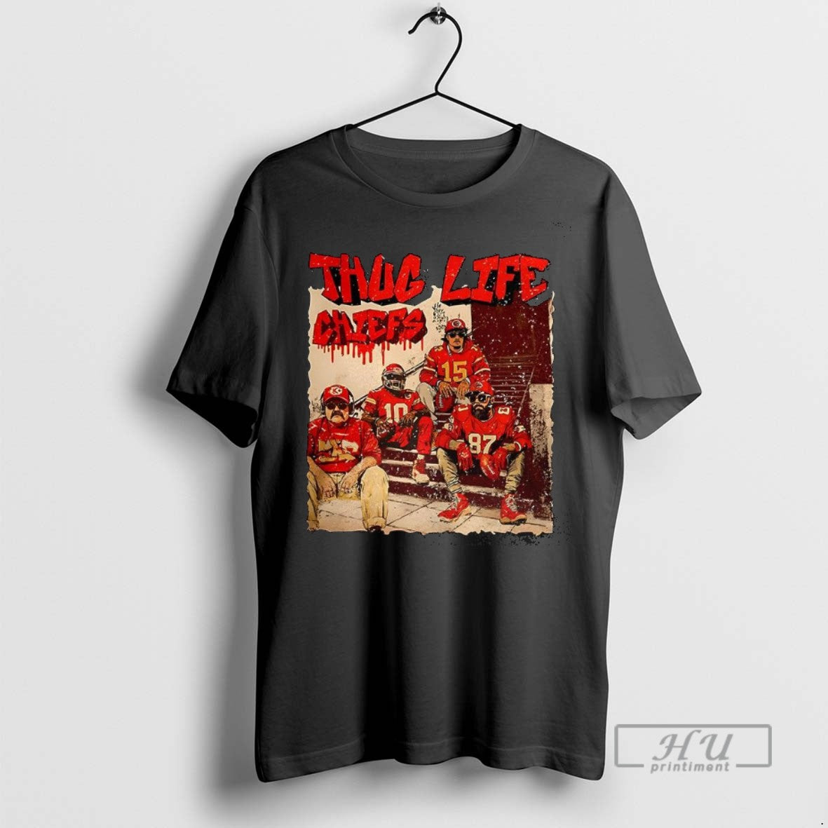 New Andy Reid Patrick Mahomes Travis Kelce Tyreek Hill Kansas City Chiefs Thug Life Chiefs T-Shirts, Hoodie, Sweatshirt