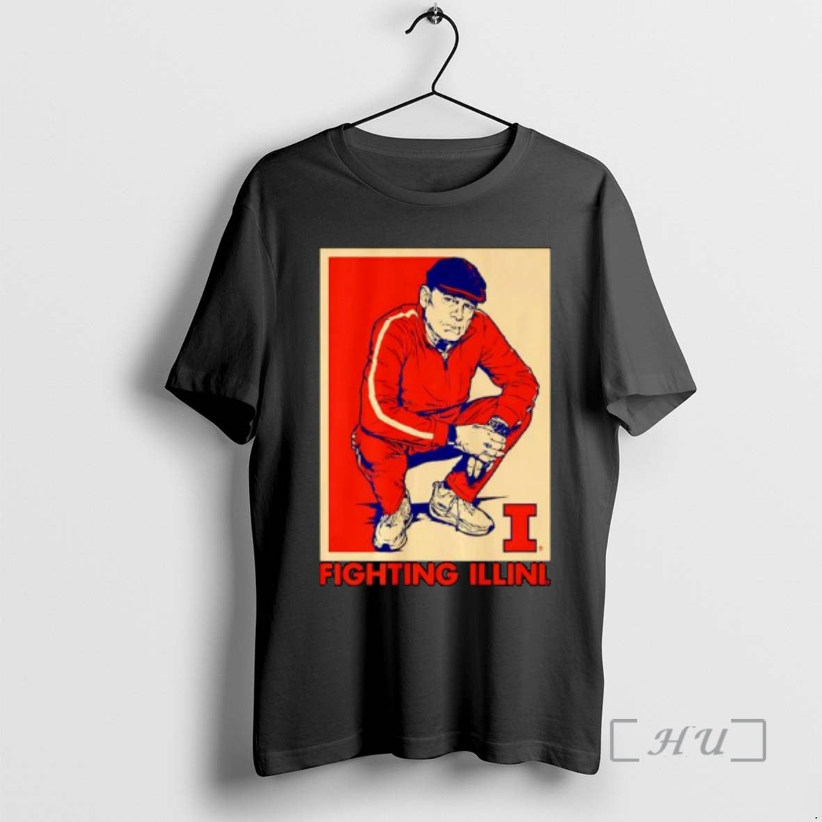 New Brad Underwood Track Suit Coach Underwood Illinois Fighting Illini Mens Basketball Hope Ornaments Premium T-Shirts,...