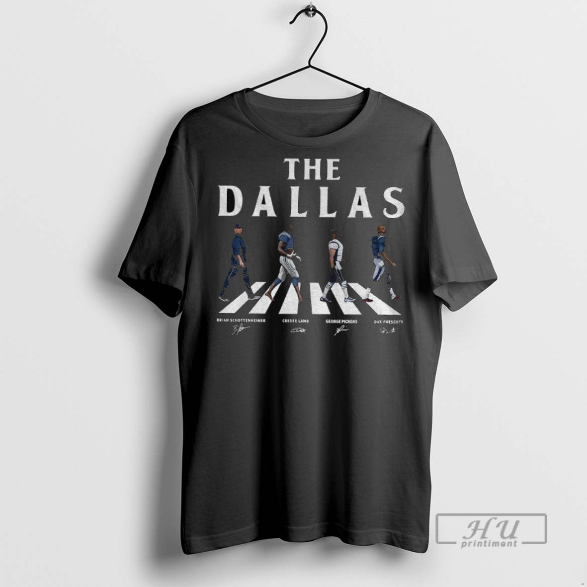 New Brian Schottenheimer Ceedee Lamb George Pickens And Dak Prescott The Dallas Cowboys Abbey Road T-Shirts, Hoodie,...