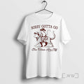 New Cowboy Possum Riding Cat Sorry Gotta Go The Vibes Are Off Premium T Shirts Hoodie, Sweatshirt | InkRitualCo.com