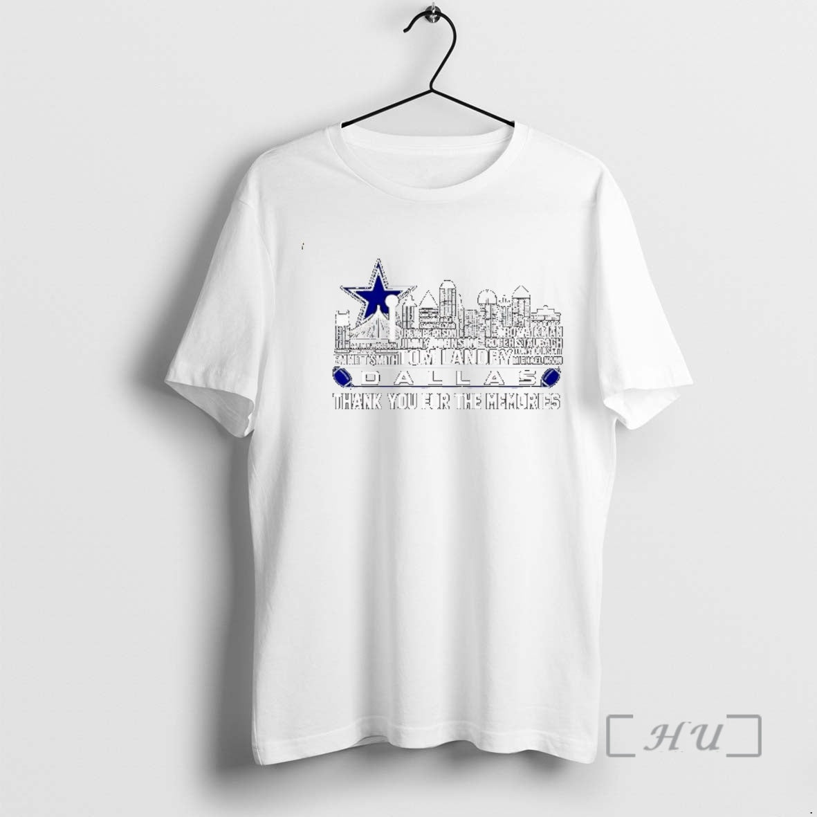 New Dallas Cowboys Players Names Skyline City Thank You For The Memories Ornaments Premium T-Shirts, Hoodie, Sweatshirt
