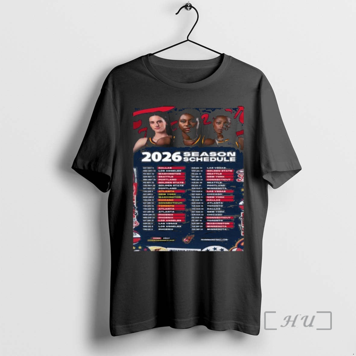 New Indiana Fever Basketball Wnba 2026 Season Schedule T-Shirts, Hoodie, Sweatshirt | InkRitualCo.com