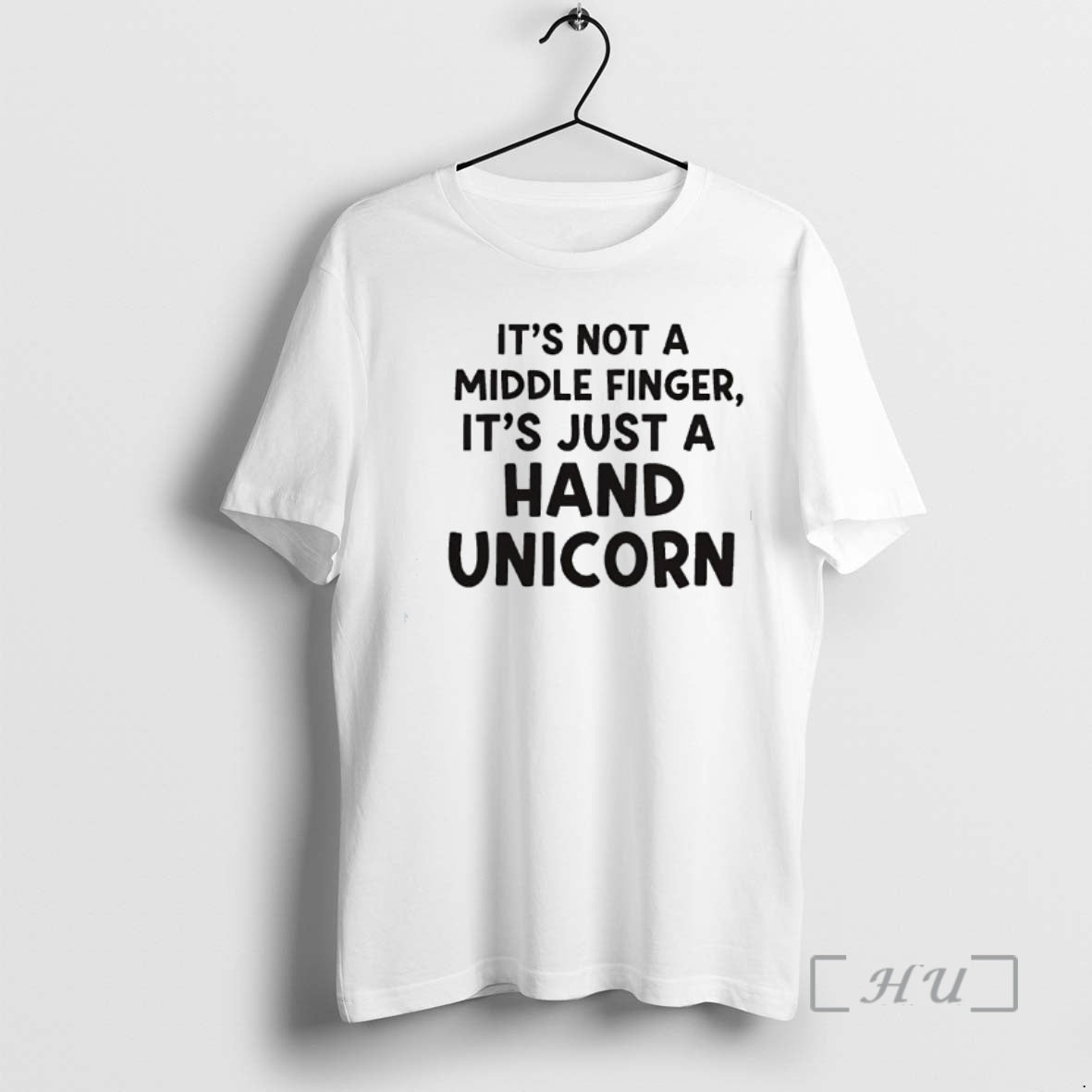 New Its Not A Middle Finger Im Just Making A Hand Unicorn Text Premium T-Shirts, Hoodie, Sweatshirt | InkRitualCo.com