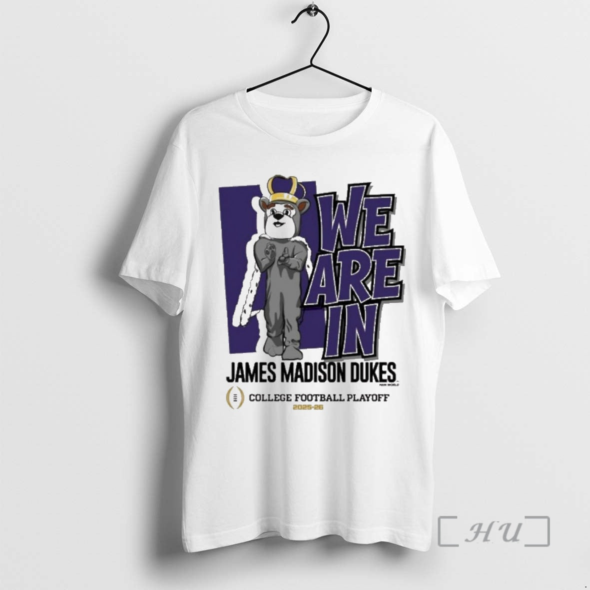 New James Madison Dukes 2025 26 College Football Playoffs We Are In Mascot Premium T-Shirts, Hoodie, Sweatshirt