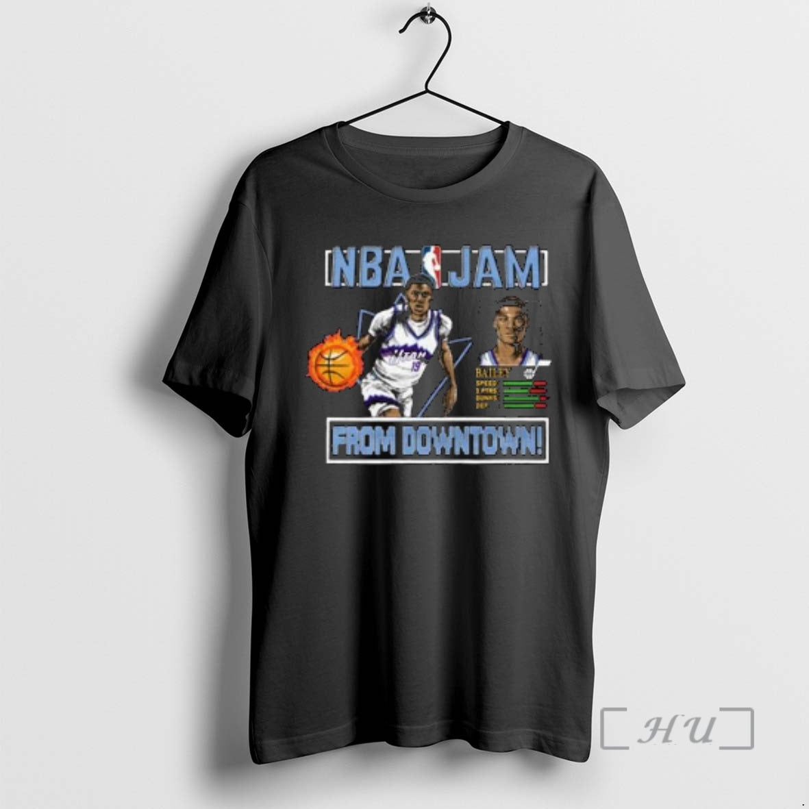 New Jazz Ace Bailey Nba Jam From Downtown Circle Black T-Shirts, Hoodie, Sweatshirt | InkRitualCo.com