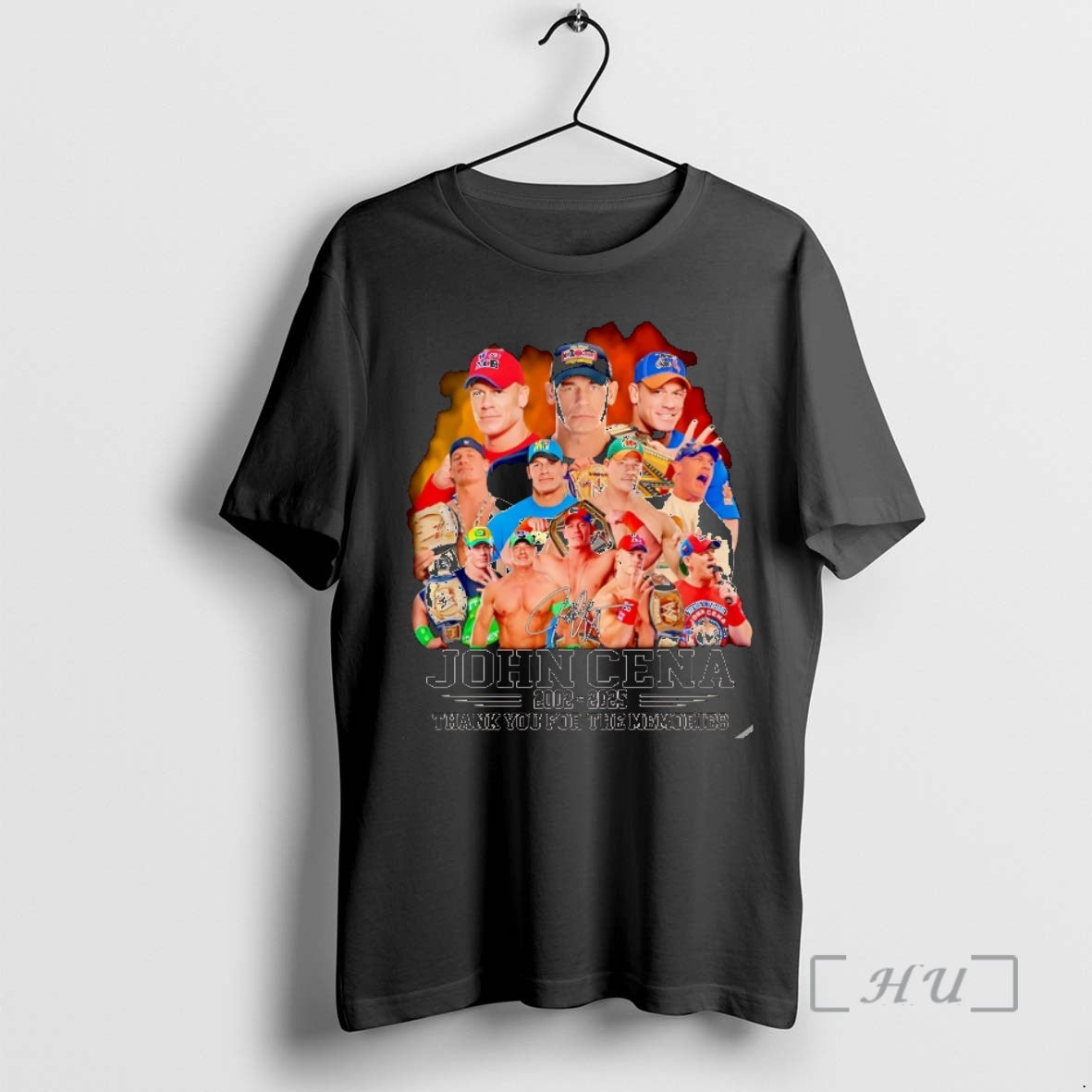New John Cena 2002 2025 Thank You For The Memories Signature Christmas Premium T Shirts Hoodie, Sweatshirt | InkRitualCo.com