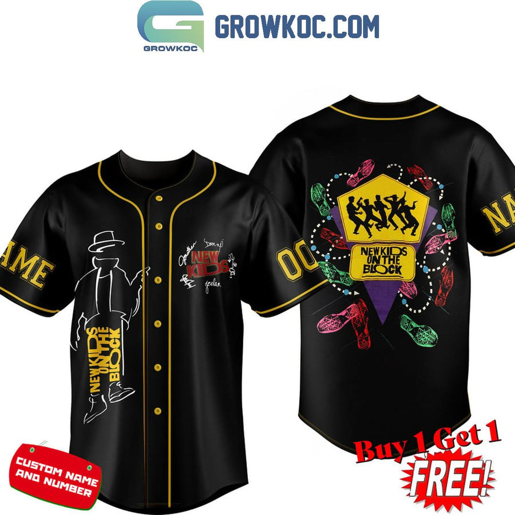 New Kids On The Block Step By Step Personalized Baseball Jersey