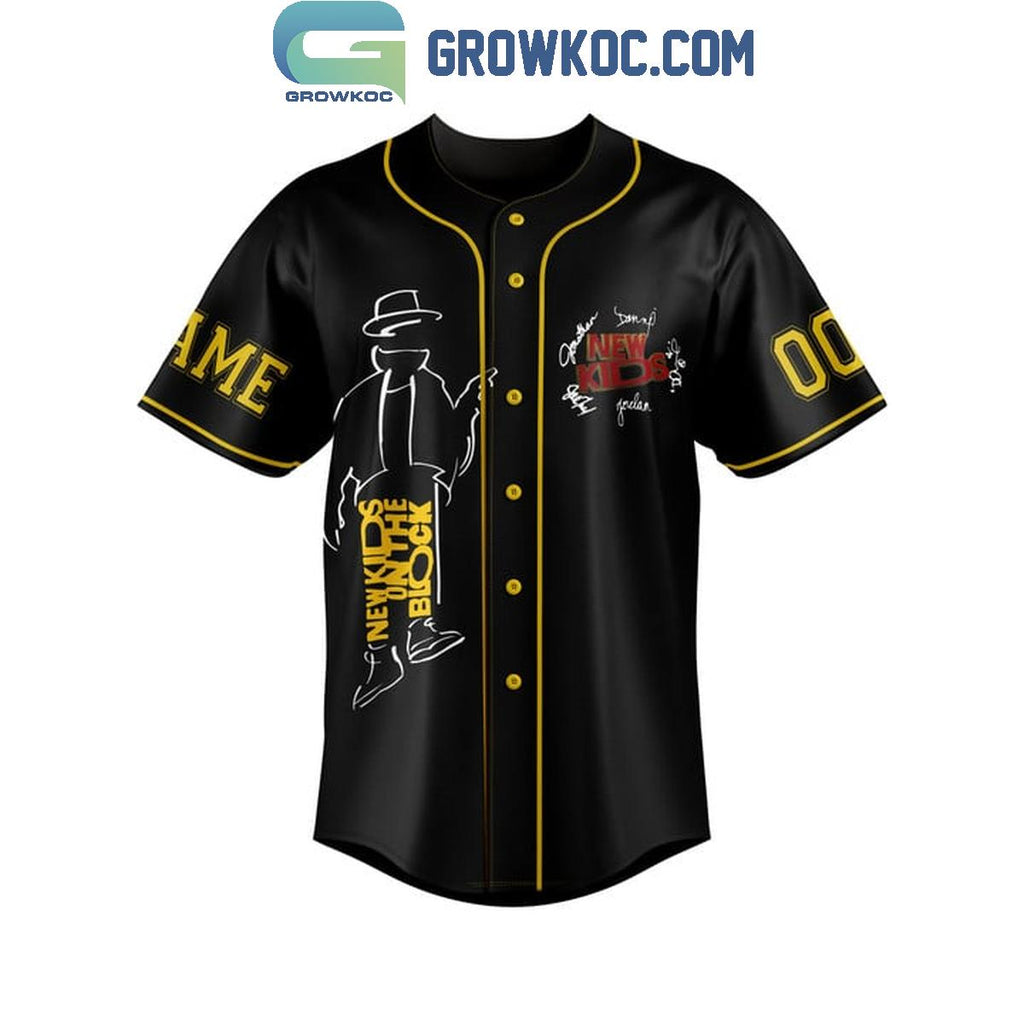 New Kids On The Block Step By Step Personalized Baseball Jersey
