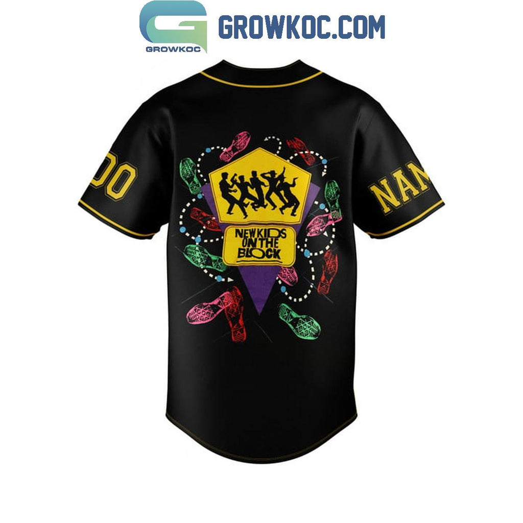 New Kids On The Block Step By Step Personalized Baseball Jersey
