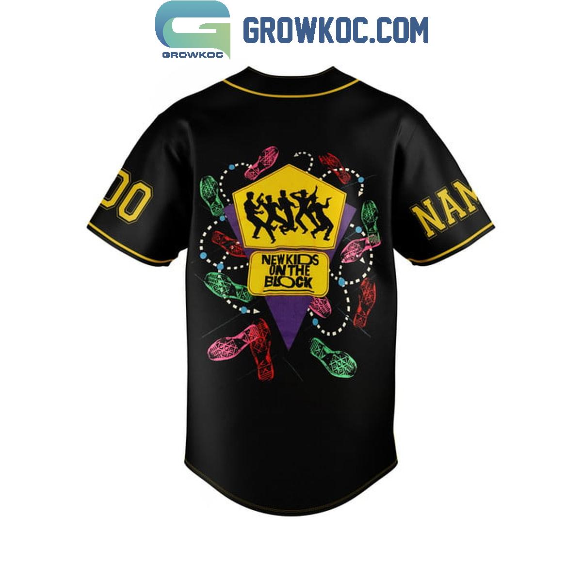 New Kids On The Block Step By Step Personalized Baseball Jersey