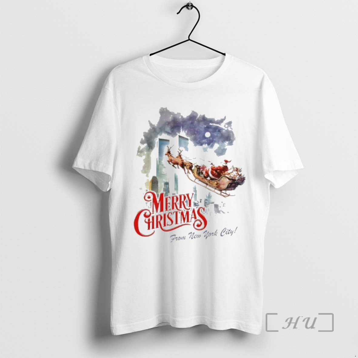 New Merry Christmas From New York City Santa Sleigh 11 9 Attacks Premium T Shirts Hoodie, Sweatshirt | InkRitualCo.com