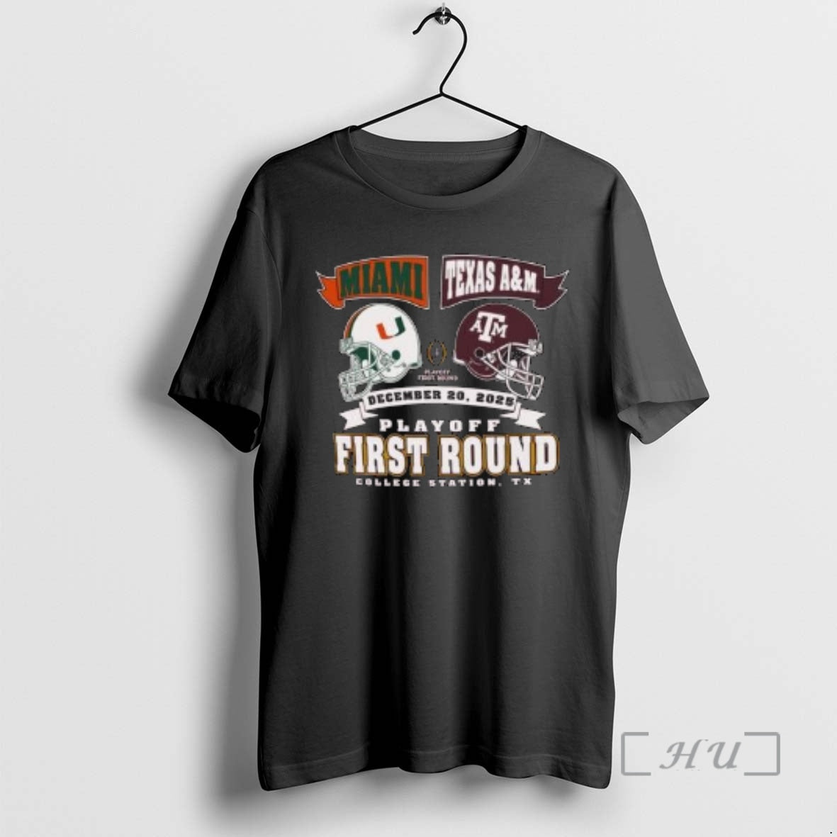 New Miami Vs Texas Am Cfp Round 1 Head 2 Head Helmet Dec 20 2025 T-Shirts, Hoodie, Sweatshirt | InkRitualCo.com