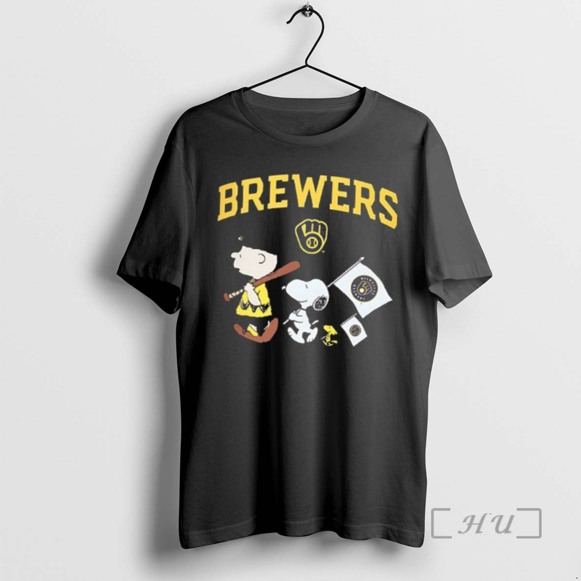 New Milwaukee Brewers X Peanuts Flag 2 Sided T-Shirts, Hoodie, Sweatshirt | InkRitualCo.com