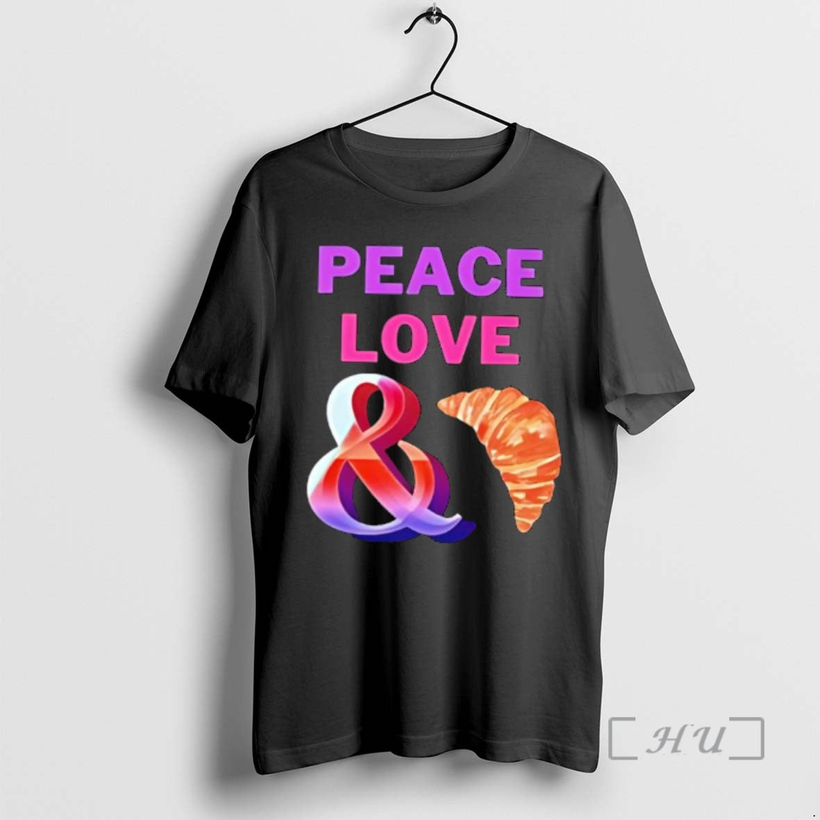New Peace Love And Croissants T-Shirts, Hoodie, Sweatshirt | InkRitualCo.com