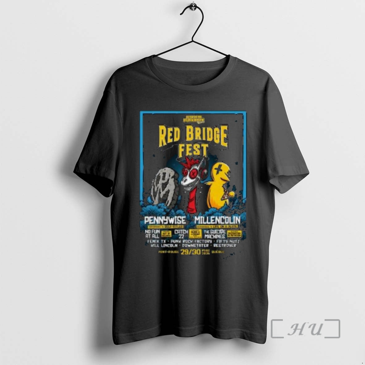 New Red Bridge Fest May 29 30 2026 Pont Rouge Quebec Circle Black Premium T-Shirts, Hoodie, Sweatshirt | InkRitualCo.com