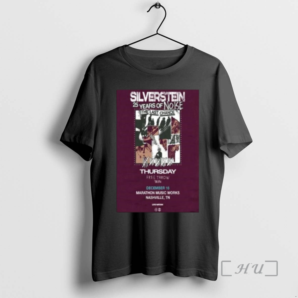 New Silverstein Marathon Music Works Dec 16 2025 Circle Black T-Shirts, Hoodie, Sweatshirt | InkRitualCo.com