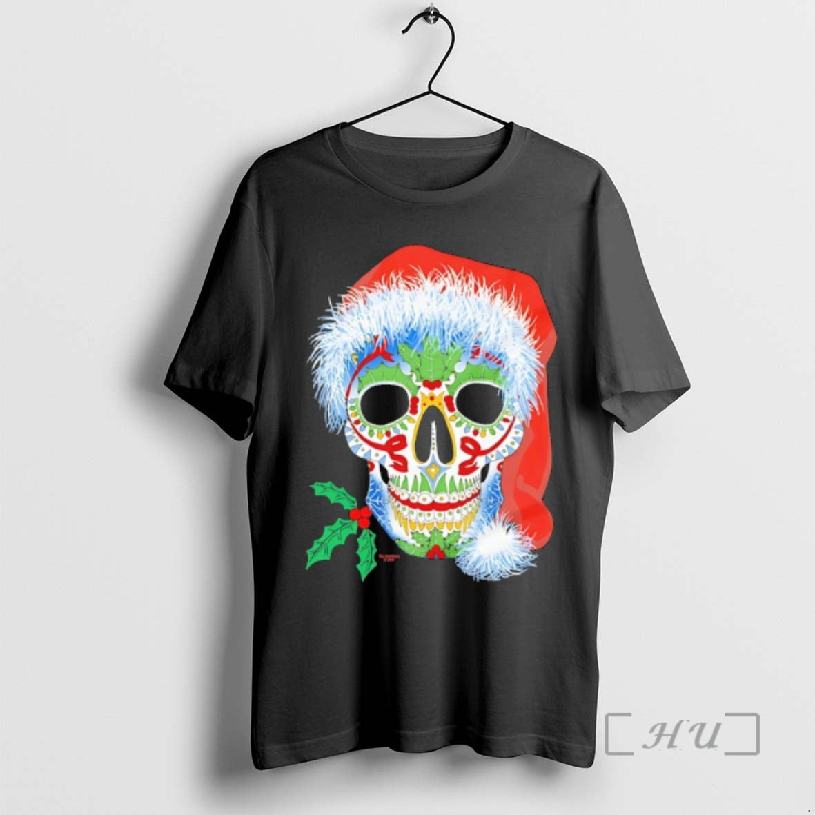 New Sugar Skull Holiday Santa Christmas T-Shirts, Hoodie, Sweatshirt | InkRitualCo.com